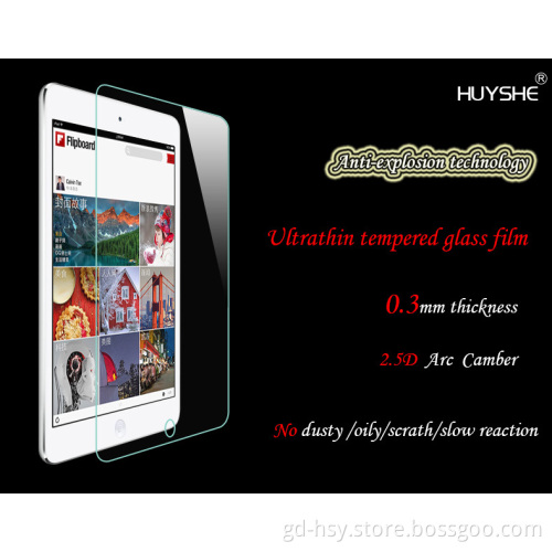 HUYSHE Premium tempered glass screen protector for ipad 2/3/4,high clear glass.